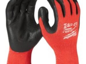 Milwaukee Cut Level 3 Dipped Work Gloves Black / Red 2XL Pack of 1