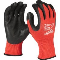 Milwaukee Cut Level 3 Dipped Work Gloves Black / Red 2XL Pack of 1