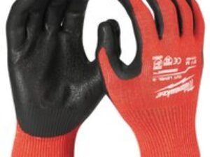 Milwaukee Cut Level 3 Dipped Work Gloves Black / Red L Pack of 1
