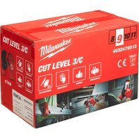 Milwaukee Cut Level 3 Dipped Work Gloves Black / Red L Pack of 144
