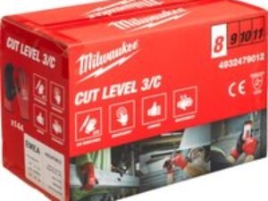 Milwaukee Cut Level 3 Dipped Work Gloves Black / Red M Pack of 144