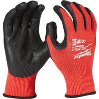 Milwaukee Cut Level 3 Dipped Work Gloves Black / Red S Pack of 144