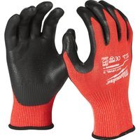 Milwaukee Cut Level 3 Dipped Work Gloves Black / Red XL Pack of 1
