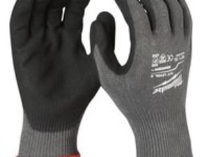 Milwaukee Cut Level 5 Dipped Work Gloves Black / Grey 2XL Pack of 144