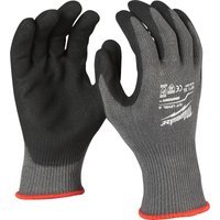 Milwaukee Cut Level 5 Dipped Work Gloves Black / Grey 2XL Pack of 144