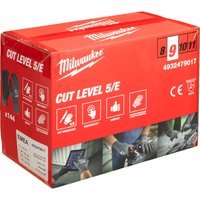 Milwaukee Cut Level 5 Dipped Work Gloves Black / Grey L Pack of 144