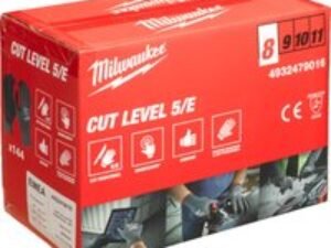 Milwaukee Cut Level 5 Dipped Work Gloves Black / Grey M Pack of 144