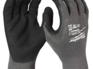 Milwaukee Cut Level 5 Dipped Work Gloves Black / Grey S Pack of 144