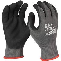 Milwaukee Cut Level 5 Dipped Work Gloves Black / Grey S Pack of 144