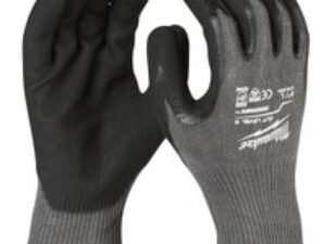Milwaukee Cut Level 5 Dipped Work Gloves Black / Grey XL Pack of 1