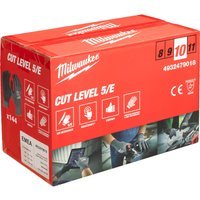 Milwaukee Cut Level 5 Dipped Work Gloves Black / Grey XL Pack of 144