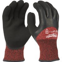 Milwaukee Winter Lined Cut Level 3 Work Gloves Black / Red S Pack of 72