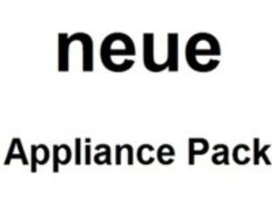 Neue Fan Oven / Ceramic Hob & Black Glass Angled Hood Pack S0NAPM193PK0040
