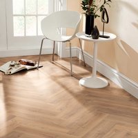 Oak Effect Laminate Flooring Kronospan Historic Oak Herringbone Laminate Flooring 5947 8mm Bevelled Edge Locking System Textured Surface,37039327471