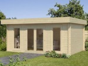 Palmako Bret 5.1m x 3.9m Log Cabin Garden Room (44mm)