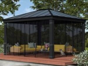 Palram Canopia Gazebo Netting Set for Dallas 4300 Garden Gazebo