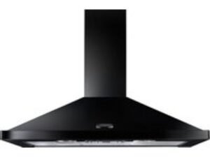 Rangemaster Hood 100cm Black & Chrome No Rail
