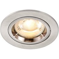 Saxby GU10 Satin Nickel Cast Fixed Downlight - 50 W