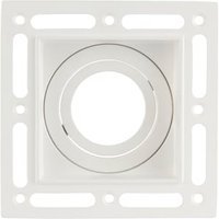Saxby GU10 White Trimless Plaster In Square Downlight - 7W