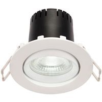 Saxby Integrated LED Adjustable Cool White Matt Finish Downlight
