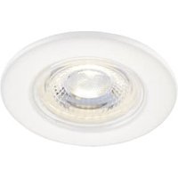 Saxby Integrated LED Fire Rated IP65 Fixed Matt White Downlight