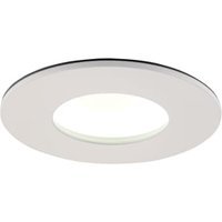 Saxby Orbital Plus Anti Glare IP65 Matt White Cool White Downlight