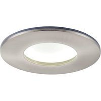 Saxby Orbital Plus Anti Glare IP65 Satin Nickel Cool White Downlight