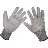 Sealey Cut Level C Anti Cut Gloves Grey L Pack of 1