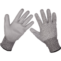 Sealey Cut Level C Anti Cut Gloves Grey XL Pack of 1