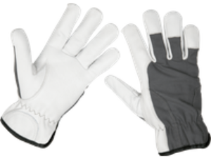 Sealey Super Cool Hide Breathable Work Gloves Grey L