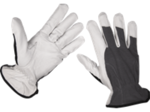 Sealey Super Cool Hide Breathable Work Gloves Grey XL