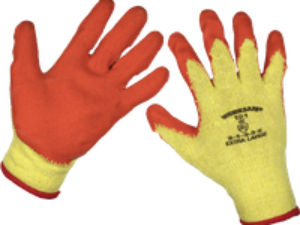 Sealey Worksafe Super Grip Gloves Orange XL Pack of 120