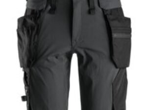 Snickers 6108 Mens Lite Work Detachable Holster Pockets Shorts Grey / Black 39