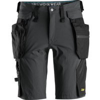 Snickers 6108 Mens Lite Work Detachable Holster Pockets Shorts Grey / Black 41
