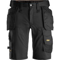 Snickers 6141 Mens Allround Work Stretch Slim Fit Holster Pockets Shorts Black 33