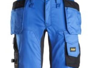 Snickers 6141 Mens Allround Work Stretch Slim Fit Holster Pockets Shorts Blue / Black 38