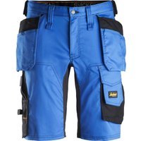 Snickers 6141 Mens Allround Work Stretch Slim Fit Holster Pockets Shorts Blue / Black 41