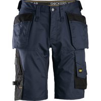 Snickers 6151 Mens Allround Work Stretch Loose Fit Holster Pockets Shorts Navy Blue 30