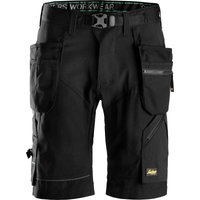 Snickers 6904 Mens FlexiWork Comfort Holster Pocket Shorts Black 33