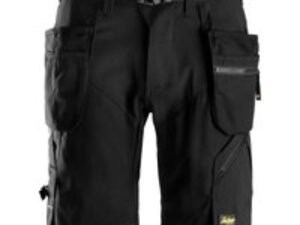 Snickers 6904 Mens FlexiWork Comfort Holster Pocket Shorts Black 50