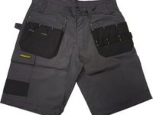 Stanley Mens Sedona Holster Pocket Work Shorts Grey / Black 30