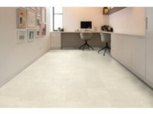 Stone Effect Vinyl Flooring Karndean Knight Tile Ivory Riven Slate Gluedown ST18 Square Edge Glue Down 457mm x 305mm x 2mm