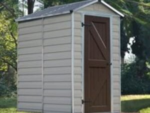 4' x 6' Palram Canopia Tan Skylight Plastic Shed (1.21m x 1.77m)