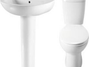 5 Piece Ceramic Bathroom Suite
