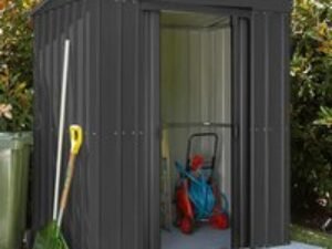 5' x 3' Globel Anthracite Grey Pent Metal Shed (1.48m x 0.93m)