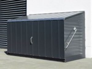 6'4 x 2'9 Trimetals Storeguard Metal Garden Storage Shed - Anthracite (1.95m x 0.88m)