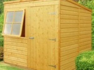 6'7 x 7' Shire Shiplap Pent Wooden Garden Shed (2.01m x 2.15m)