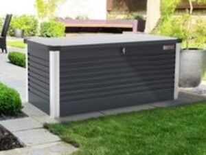 6'x2'5 (1.8x0.75m) Trimetals Anthracite Protect.a.Box - Premium Metal Garden Storage