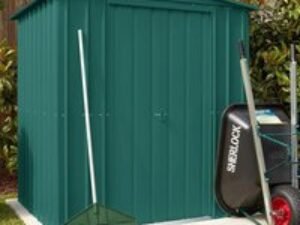 6' x 5' Globel Heritage Green Apex Metal Shed (1.84m x 1.54m)