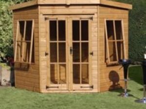 6' x 6' Traditional Stowe Corner Wooden Summer House